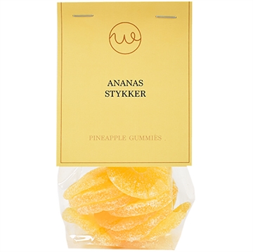 Ananas vingummi - pose med top